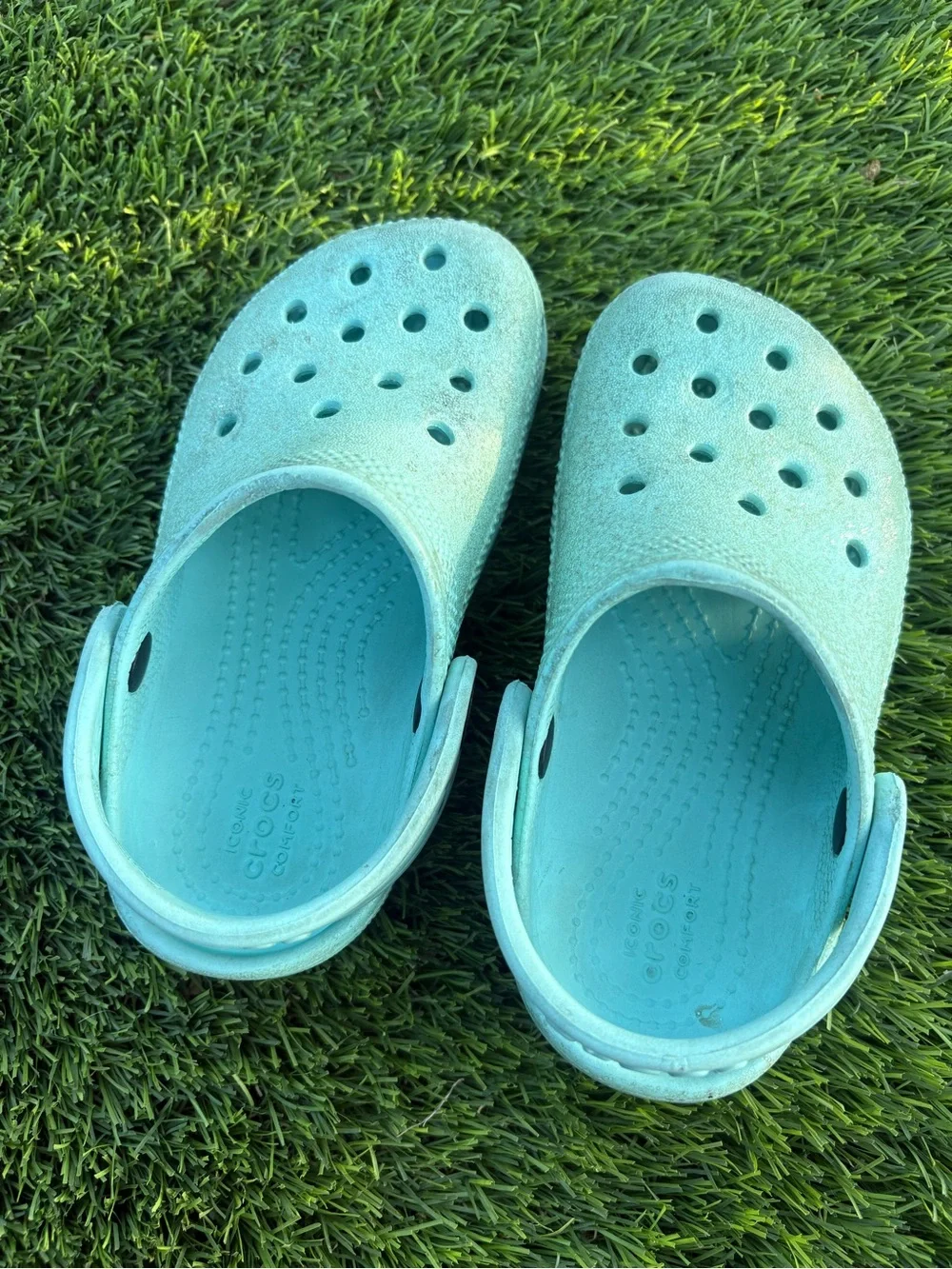CROCS Kids Aqua Foam Clog Sandals size 9C